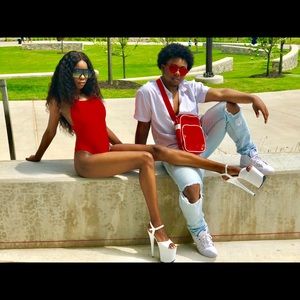 Raging Red One Piece Swimsuit